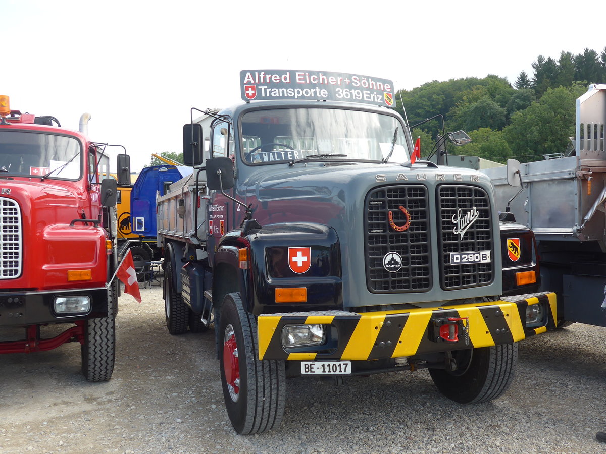 (184'427) - Eicher, Eriz - Nr. 2/BE 11'017 - Saurer am 26. August 2017 in Oberkirch, CAMPUS Sursee