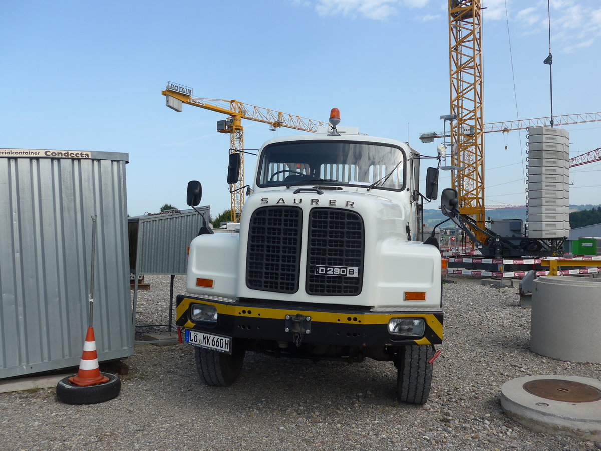 (184'433) - Keller, Kandern - L�-MK 660H - Saurer am 26. August 2017 in Oberkirch, CAMPUS Sursee