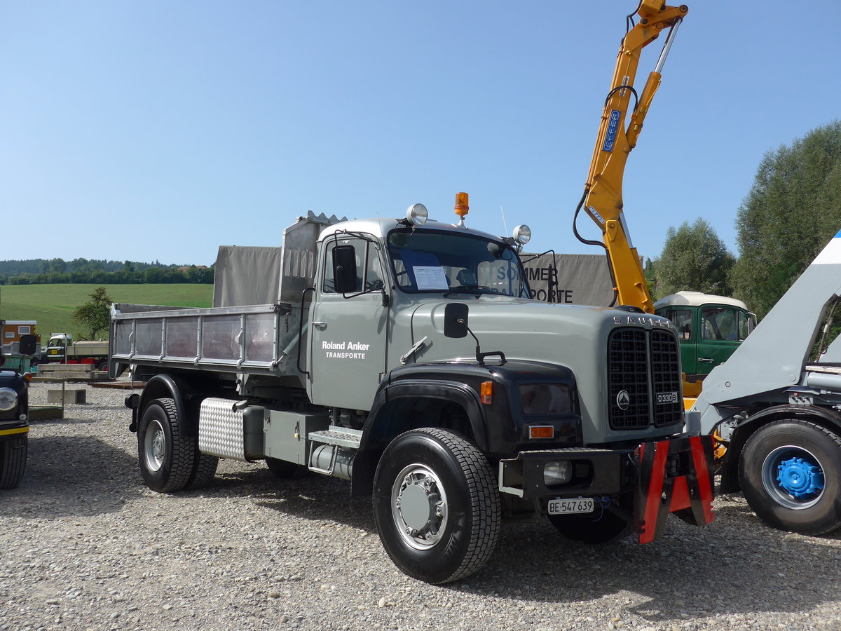 (184'439) - Anker, Ins - BE 547'639 - Saurer am 26. August 2017 in Oberkirch, CAMPUS Sursee