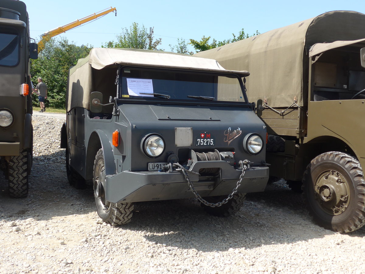 (184'442) - ex M+75'275 - LU 91'771 U - Saurer am 26. August 2017 in Oberkirch, CAMPUS Sursee 