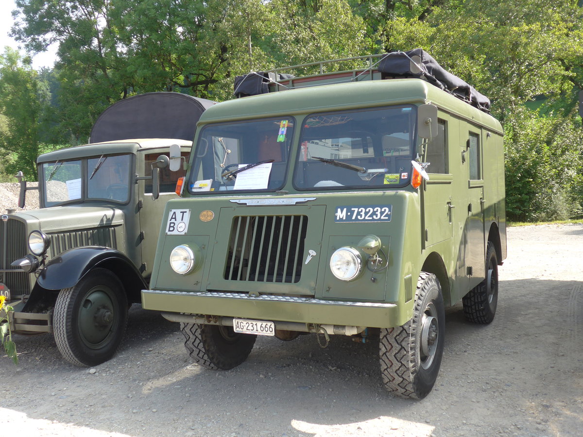 (184'444) - ex M+73'232 - AG 231'666 - Mowag am 26. August 2017 in Oberkirch, CAMPUS Sursee