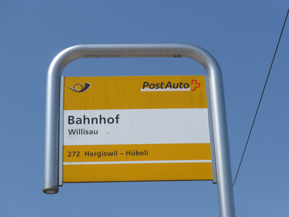 (184'495) - PostAuto-Haltestelle - Willisau, Bahnhof - am 26. August 2017