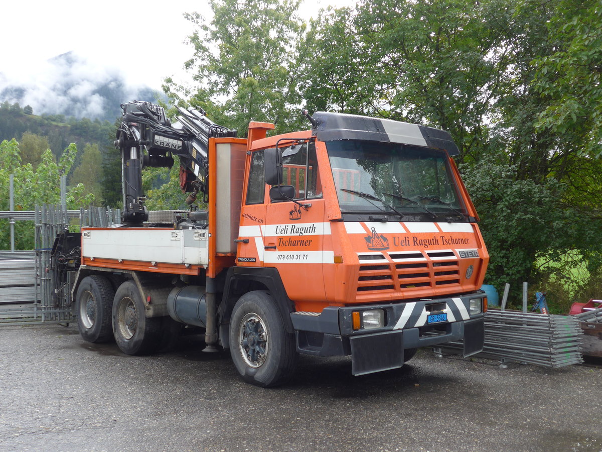 (184'811) - Raguth Tscharner, Cazis - GR 5346 - Steyr am 16. September 2017 in Cazis, B�ndner Arena