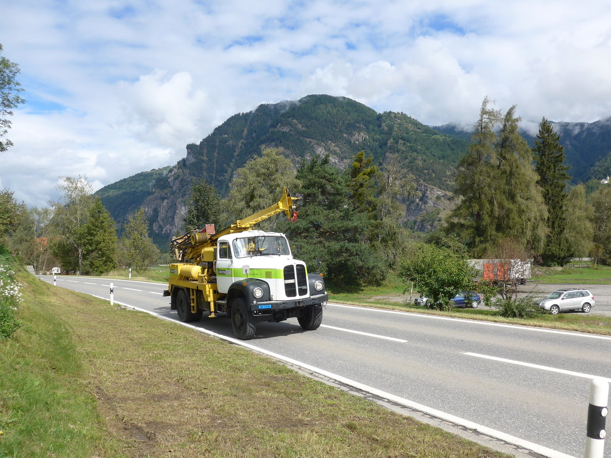 (184'829) - Crestageo, Chur - GR 1339 - Saurer am 16. September 2017 in Cazis, B�ndner Arena