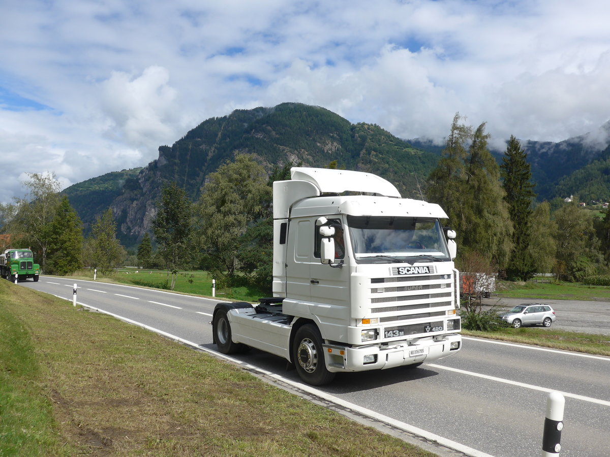 (184'834) - Scania - AG 376'755 - am 16. September 2017 in Cazis, B�ndner Arena