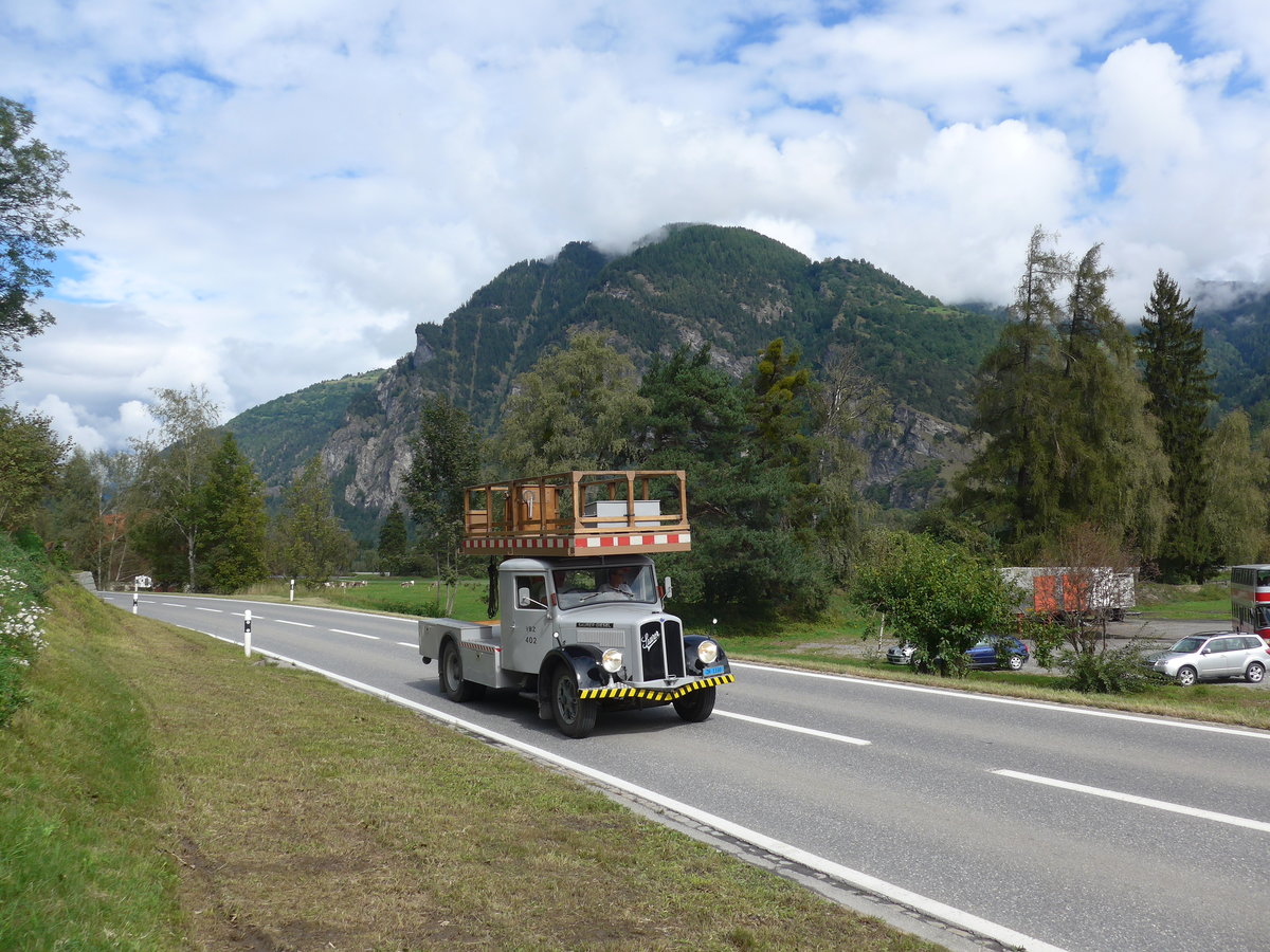 (184'859) - VBZ Z�rich - Nr. 402/ZH 1330 - Saurer am 16. September 2017 in Cazis, B�ndner Arena