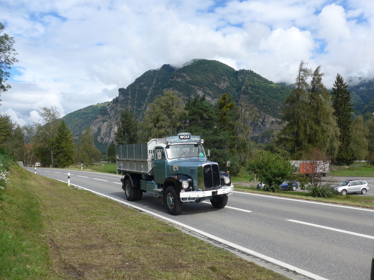(184'861) - Wolf, Chur - GR 55 U - Saurer am 16. September 2017 in Cazis, B�ndner Arena