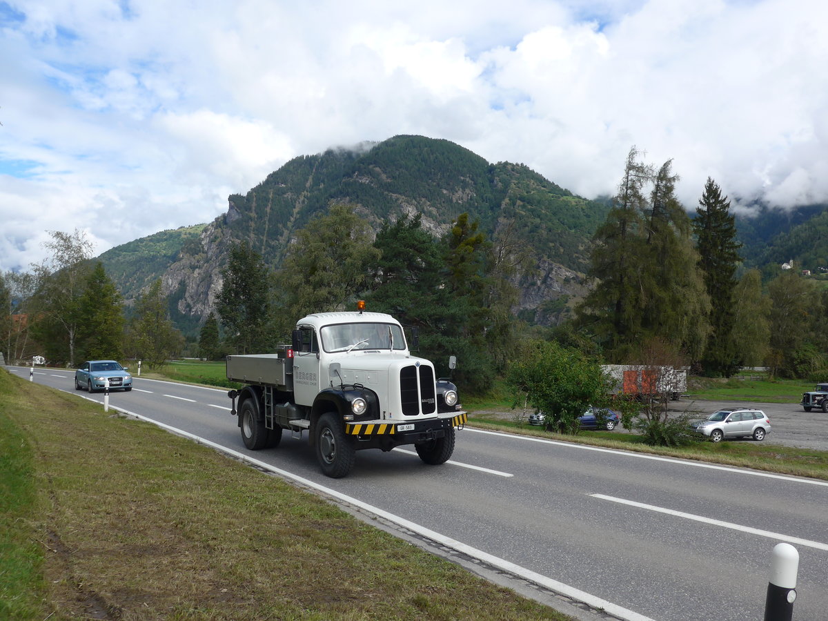 (184'884) - Berger, Chur - GR 583 - Saurer am 16. September 2017 in Cazis, B�ndner Arena