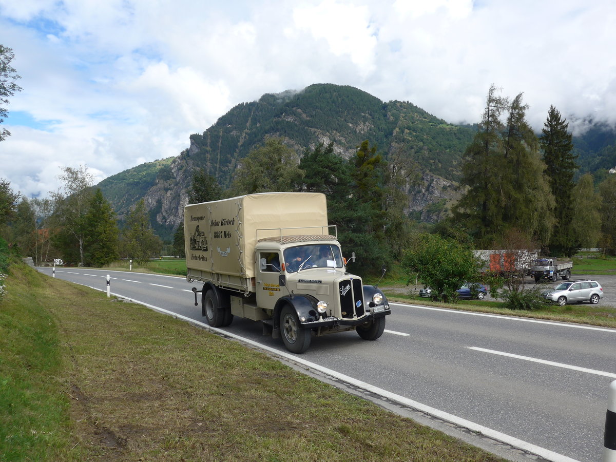 (184'885) - B�rtsch, Mels - SG 388'008 - Saurer am 16. September 2017 in Cazis, B�ndner Arena