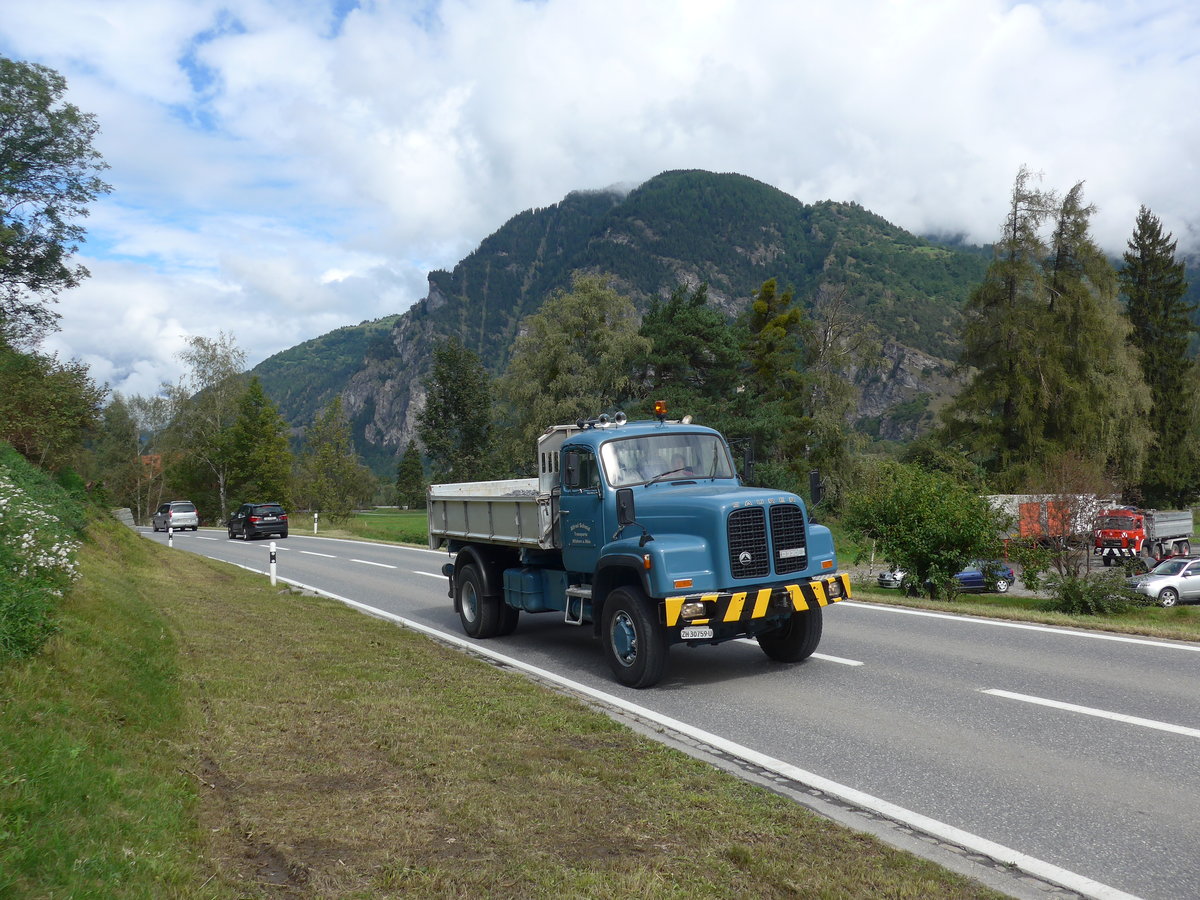 (184'893) - Schmid, Affoltern a.A. - ZH 30'759 U - Saurer am 16. September 2017 in Cazis, B�ndner Arena