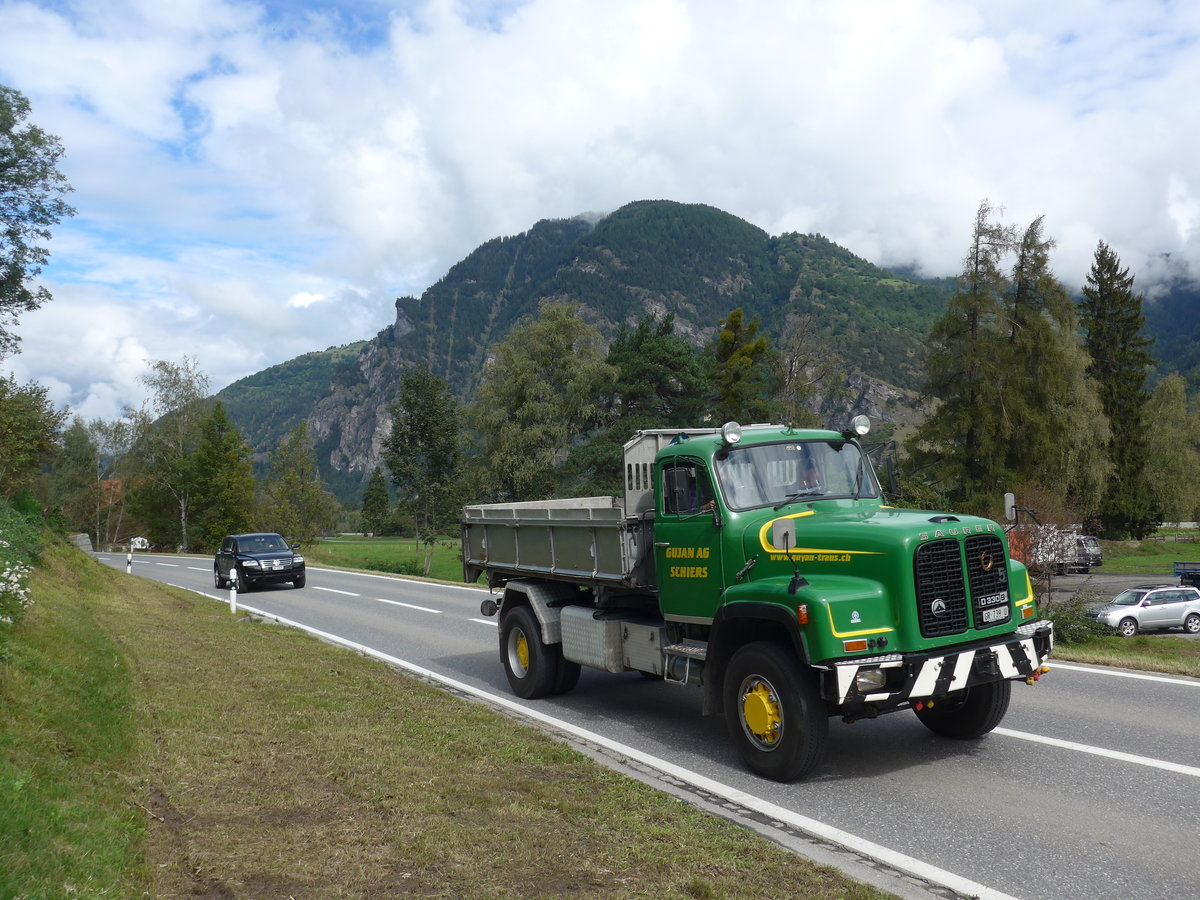 (184'898) - Gujan, Schiers - GR 739 U - Saurer am 16. September 2017 in Cazis, B�ndner Arena