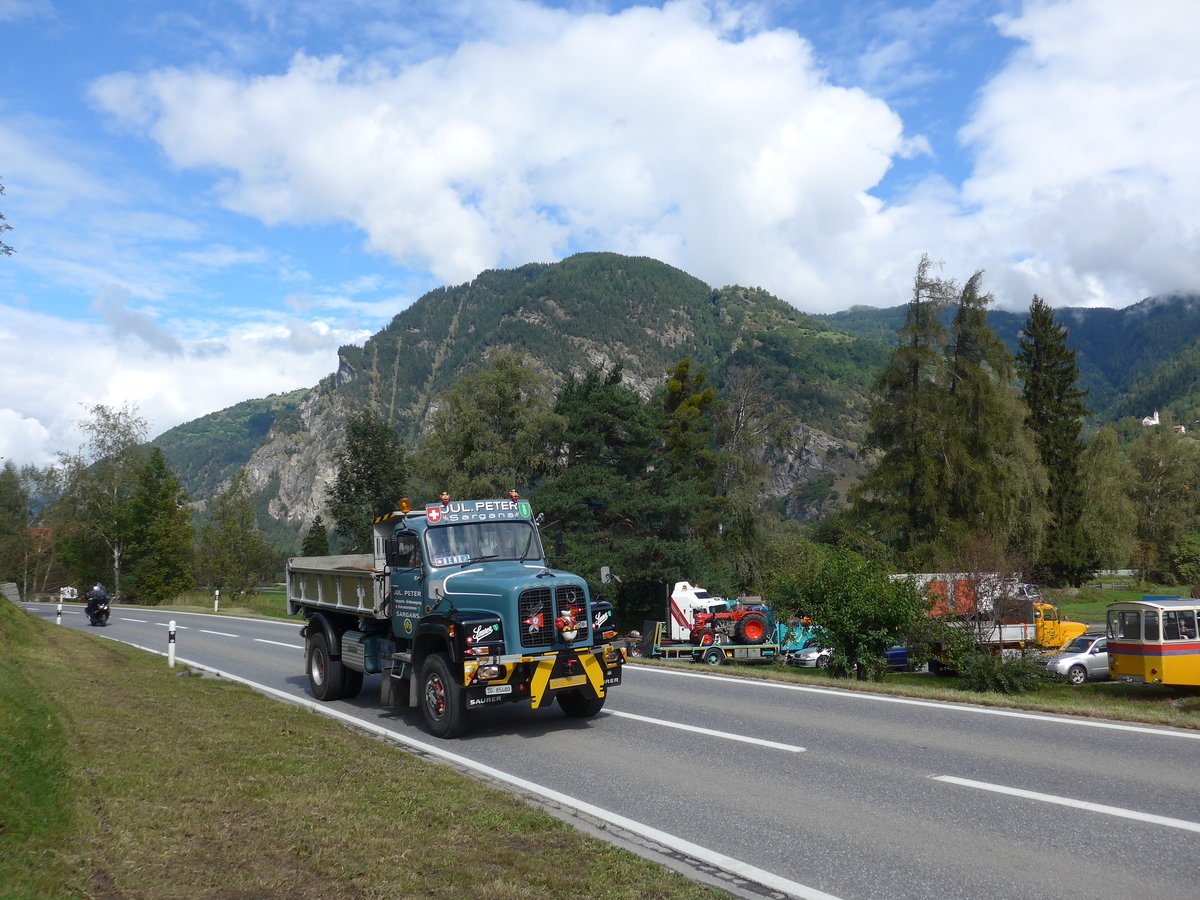 (184'930) - Peter, Sargans - SG 85'480 - Saurer am 16. September 2017 in Cazis, B�ndner Arena