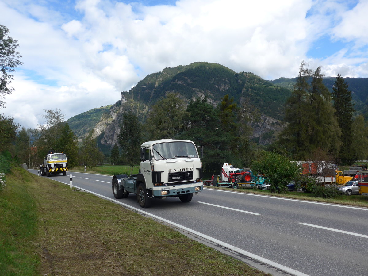 (184'962) - Schmid, Glarus - SZ 200'090 - Saurer am 16. September 2017 in Cazis, B�ndner Arena