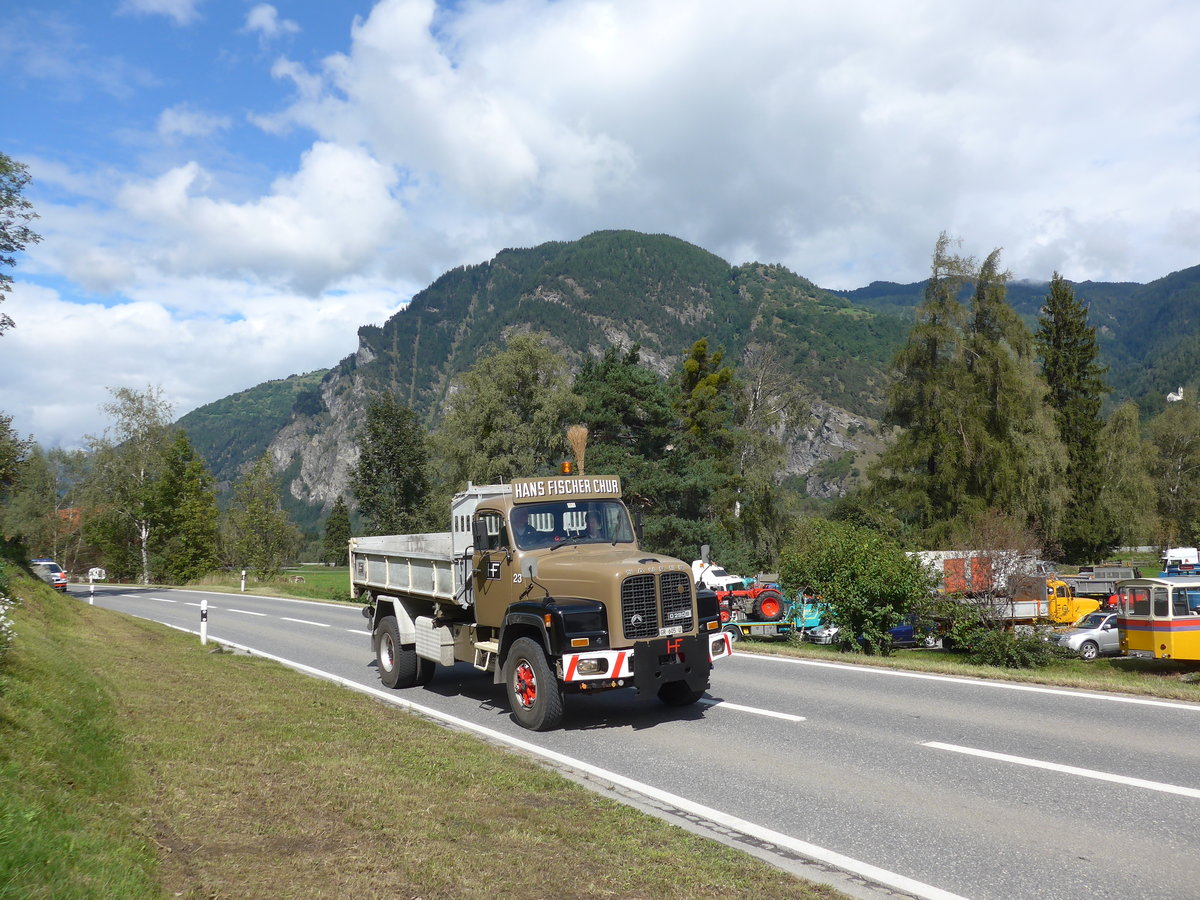 (184'976) - Fischer, Chur - Nr. 23/GR 605 U - Saurer am 16. September 2017 in Cazis, B�ndner Arena