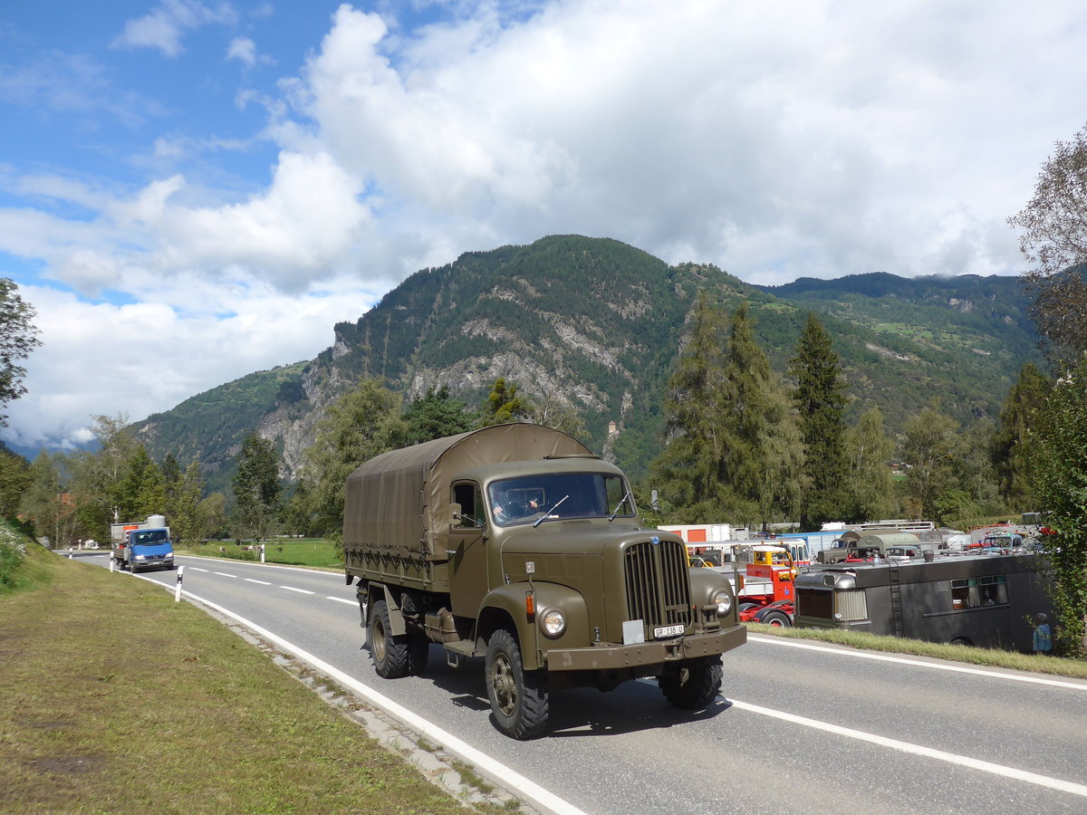(184'977) - Saurer - GR 138 U - am 16. September 2017 in Cazis, B�ndner Arena