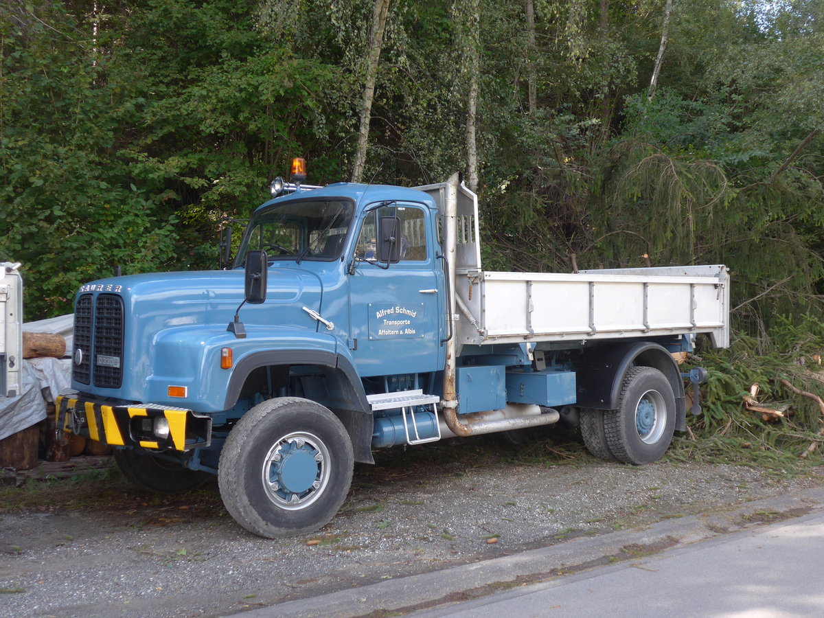 (184'981) - Schmid, Affoltern a.A. - ZH 30'759 U - Saurer am 16. September 2017 in Cazis, B�ndner Arena