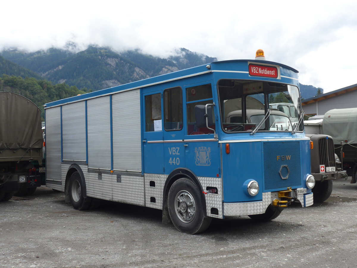(185'035) - VBZ Z�rich - Nr. 440/ZH 30'462 U - FBW am 16. September 2017 in Cazis, B�ndner Arena