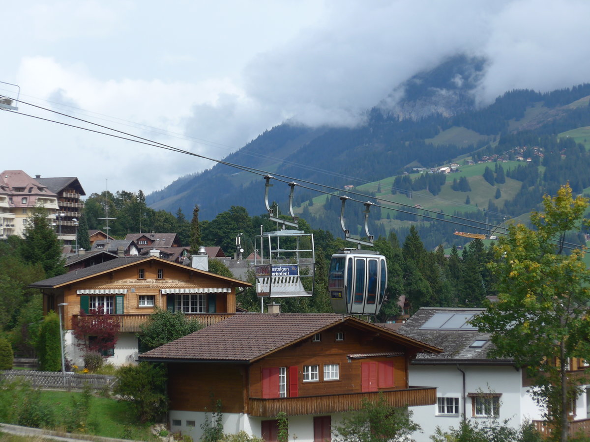 (185'093) - Dorfbahn Oey-Adelboden am 17. September 2017 in Adelboden