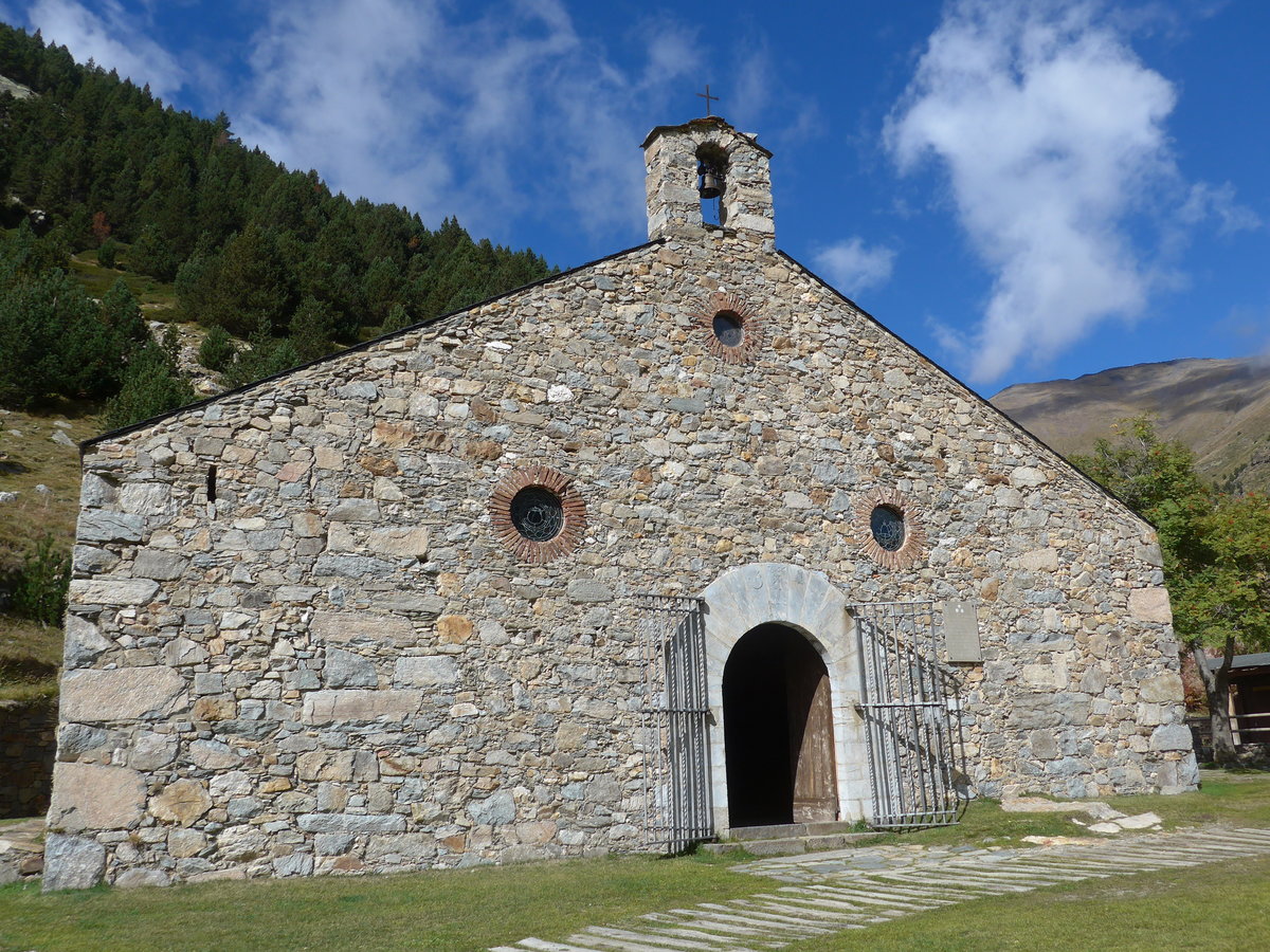 (185'255) - Einsiedlerkapelle Sant Gil am 26. September 2017 im Vall de N�ria