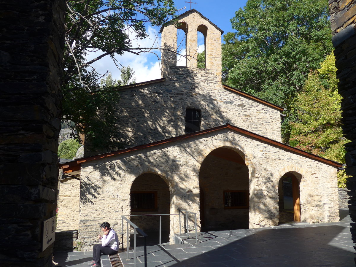 (185'398) - Die alte Kirche am 27. September 2017 in Meritxell