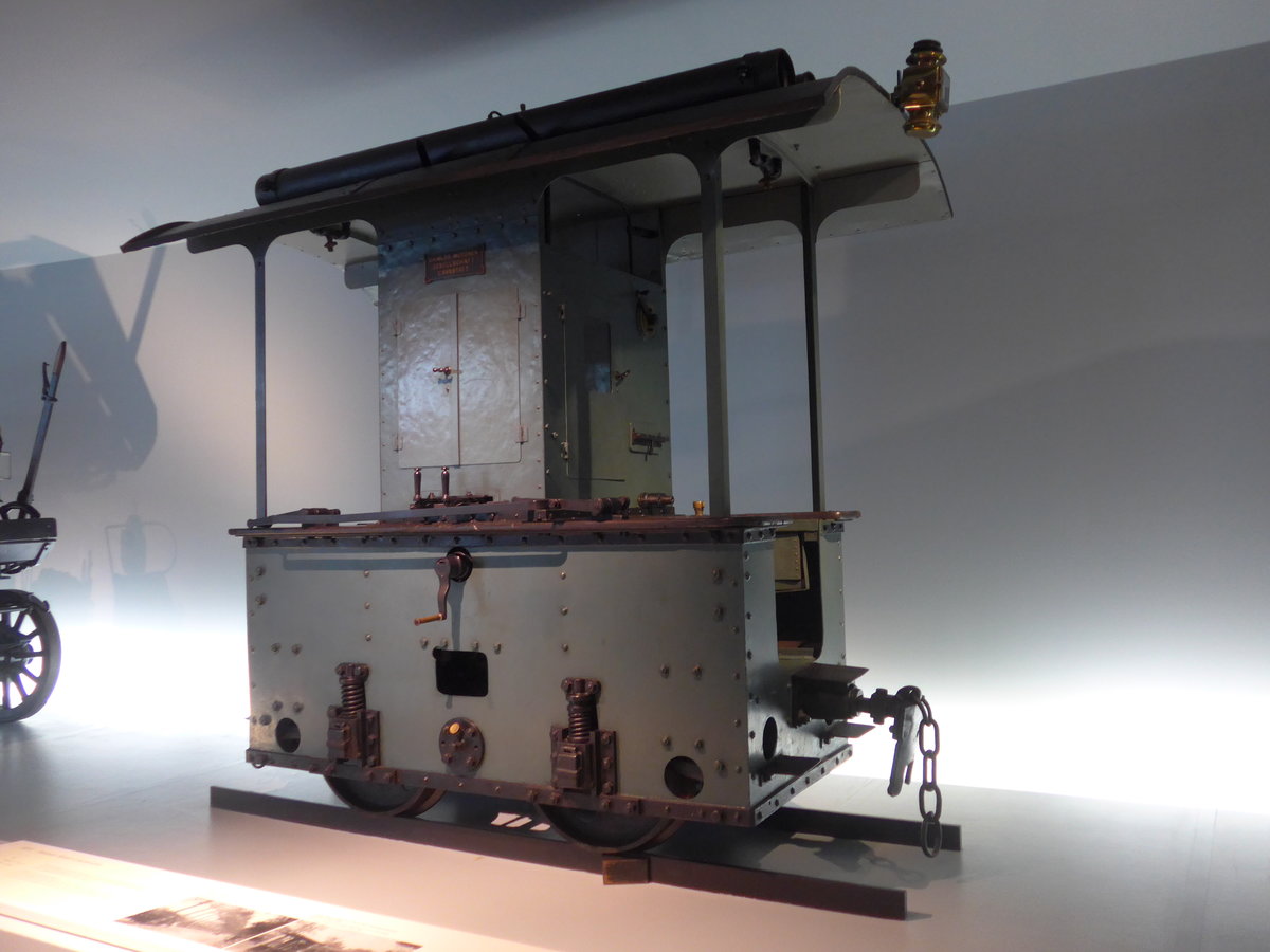 (186'313) - Daimler Motor-Lokomotive von 1893 am 12. November 2017 in Stuttgart, Mercedes-Benz Museum