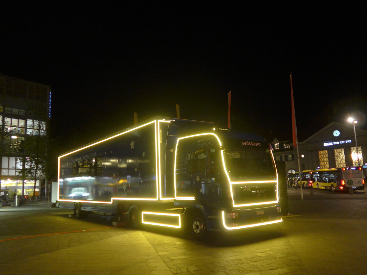 (186'739) - Swisscom - BE 540'105 - MAN am 28. November 2017 in Thun, Aarefeldplatz