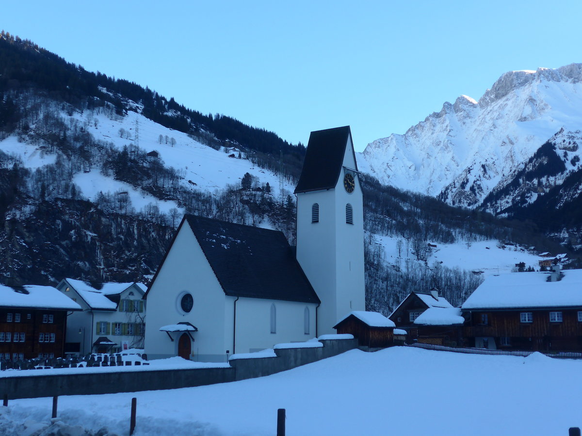 (187'497) - Die Kirche Elm am 31. Dezember 2017