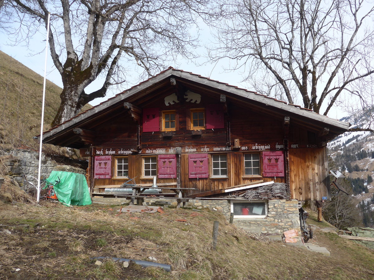 (189'096) - Das Zihl-Ladholz am 5. M�rz 2018 bei Achseten