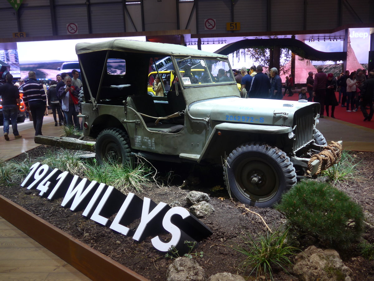 (189'227) - Willys von 1941 am 12. M�rz 2018 im Autosalon Gen�ve
