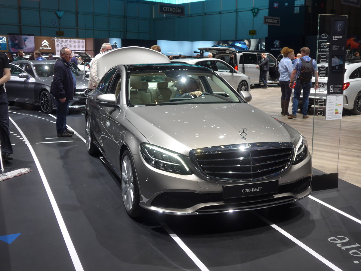 (189'236) - Mercedes C 200 4Matic am 12. M�rz 2018 im Autosalon Gen�ve