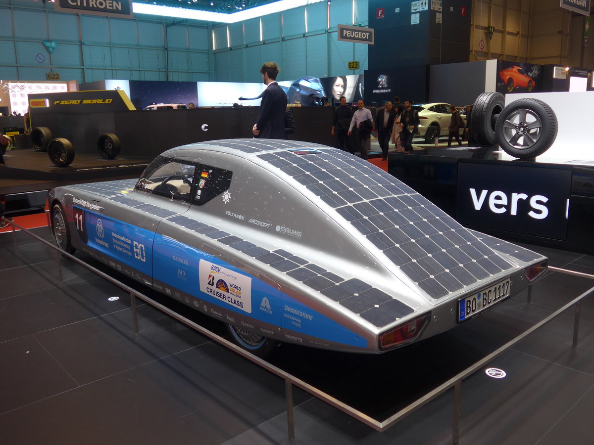 (189'249) - Solar Car - BO-BC 1117 - am 12. M�rz 2018 im Autosalon Gen�ve