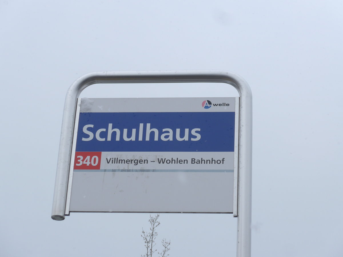 (189'507) - A-welle-Haltestelle - Meisterschwanden, Schulhaus - am 19. M�rz 2018