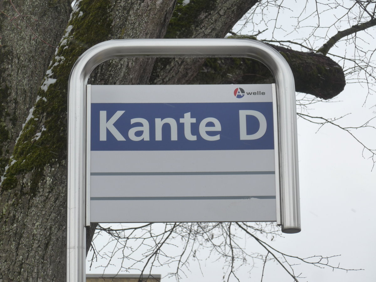 (189'533) - A-welle-Haltestelle - Lenzburg, Bahnhof - am 19. M�rz 2018
