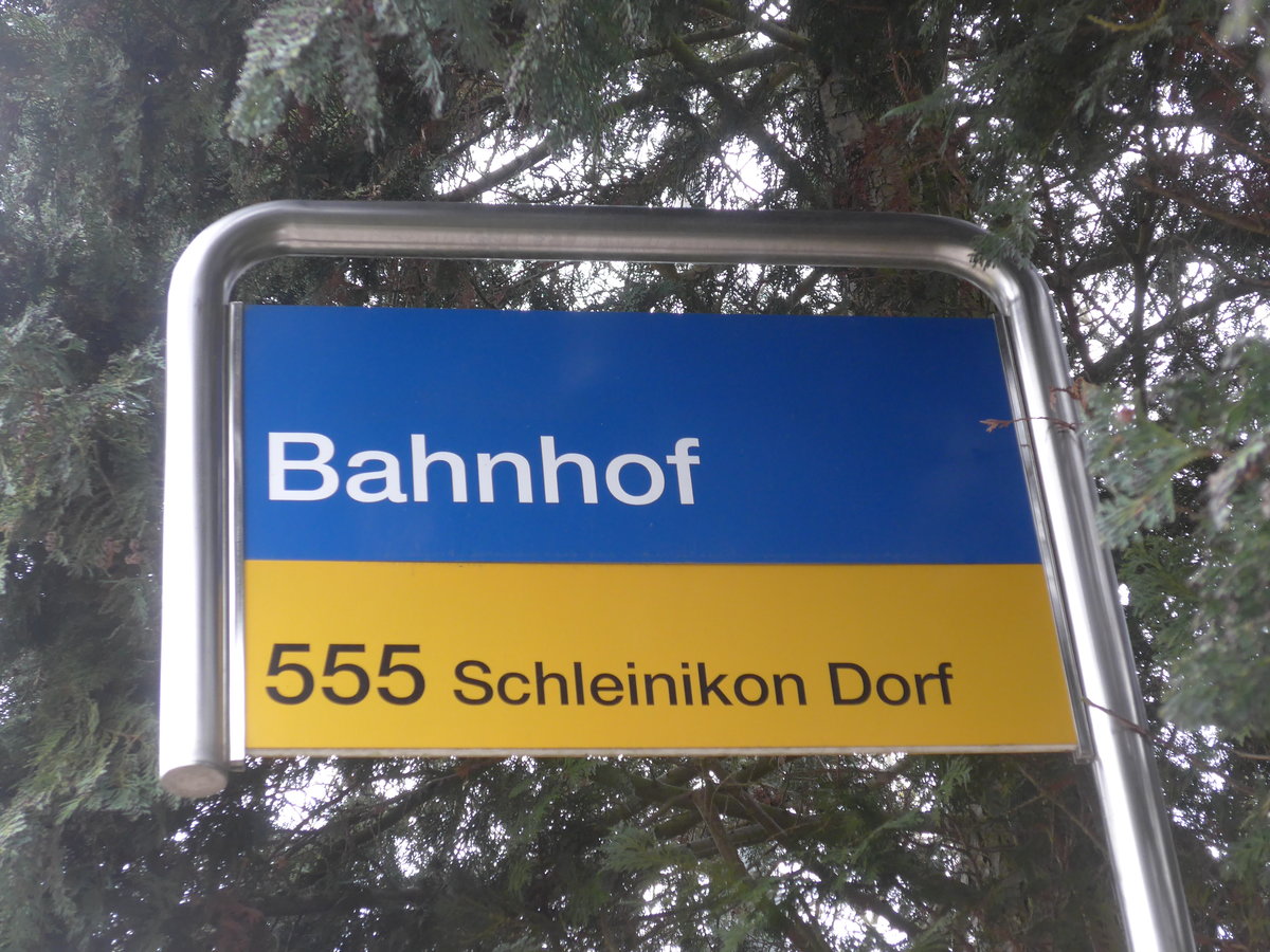 (189'681) - PostAuto-Haltestelle - Sch�fflinsdorf-Oberweningen, Bahnhof - am 26. M�rz 2018
