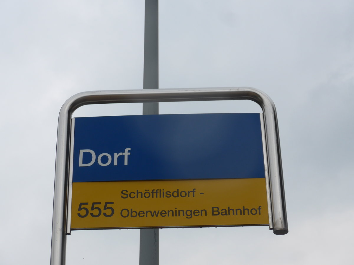 (189'693) - PostAuto-Haltestelle - Schleinikon, Dorf - am 26. M�rz 2018