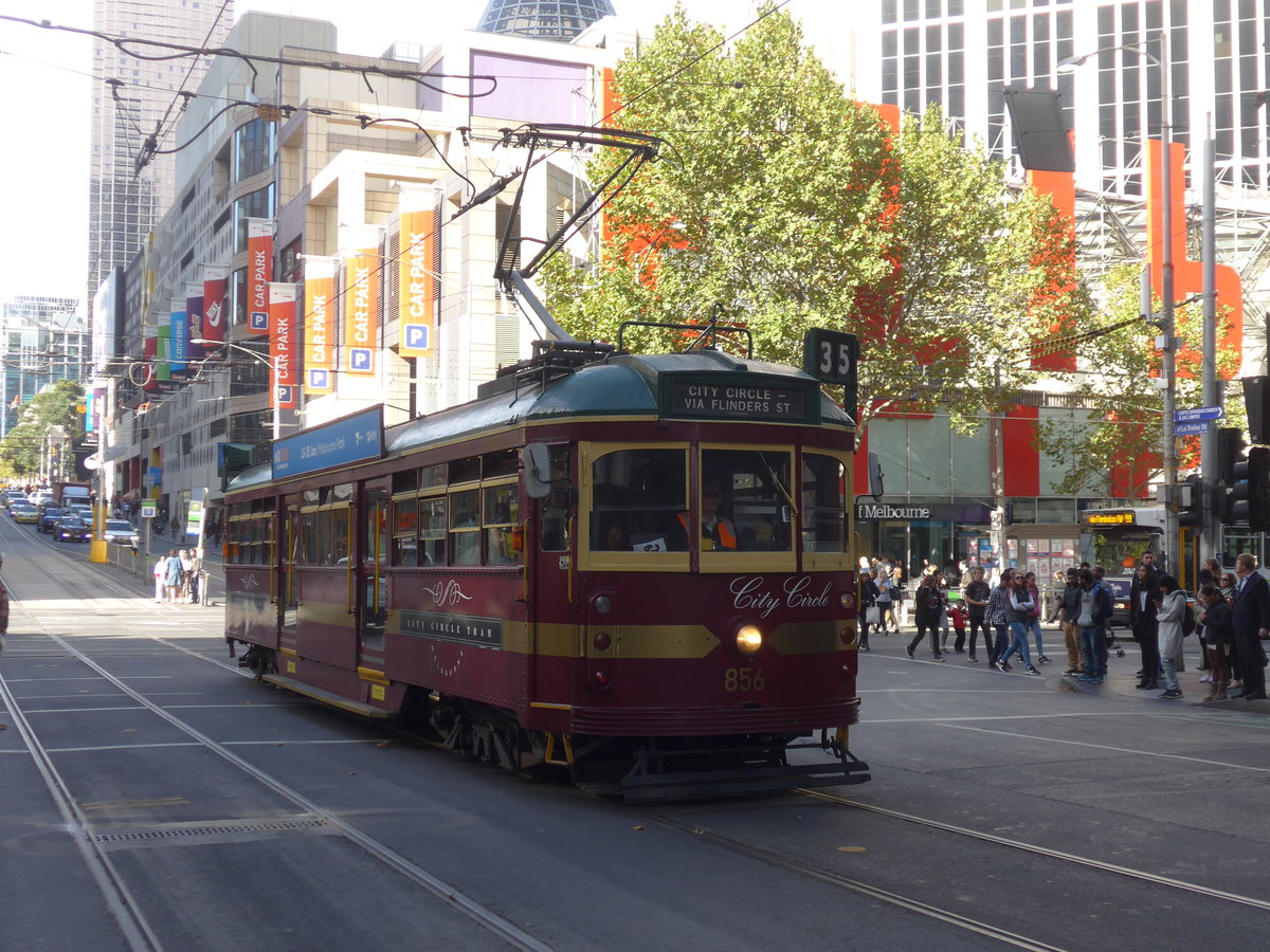 (190'178) - PTV-Tram - Nr. 856 - am 17. April 2018 in Melbourne