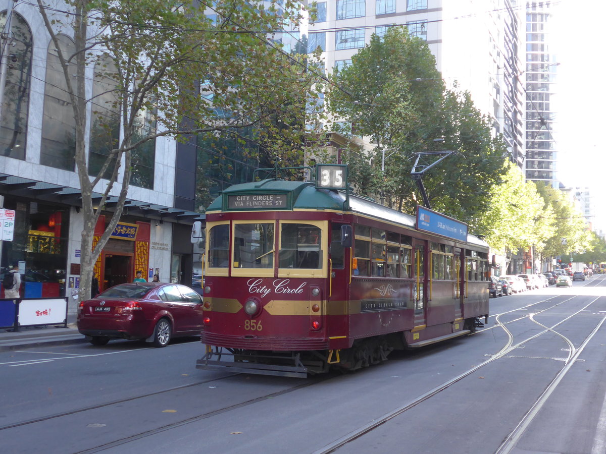 (190'179) - PTV-Tram - Nr. 856 - am 17. April 2018 in Melbourne