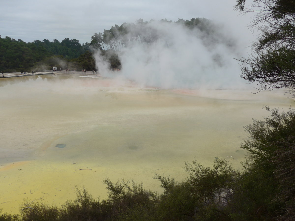 (191'058) - Der Cahmpagne Pool im Wai-O-Tapu Thermal Wonderland am 23. April 2018 bei Rotorua