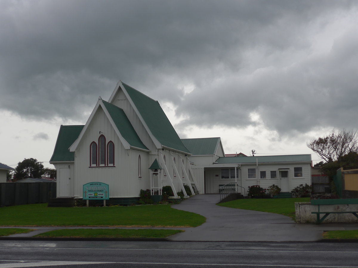 (191'835) - Die anglikanische Kirche am 28. April 2018 in Opunake