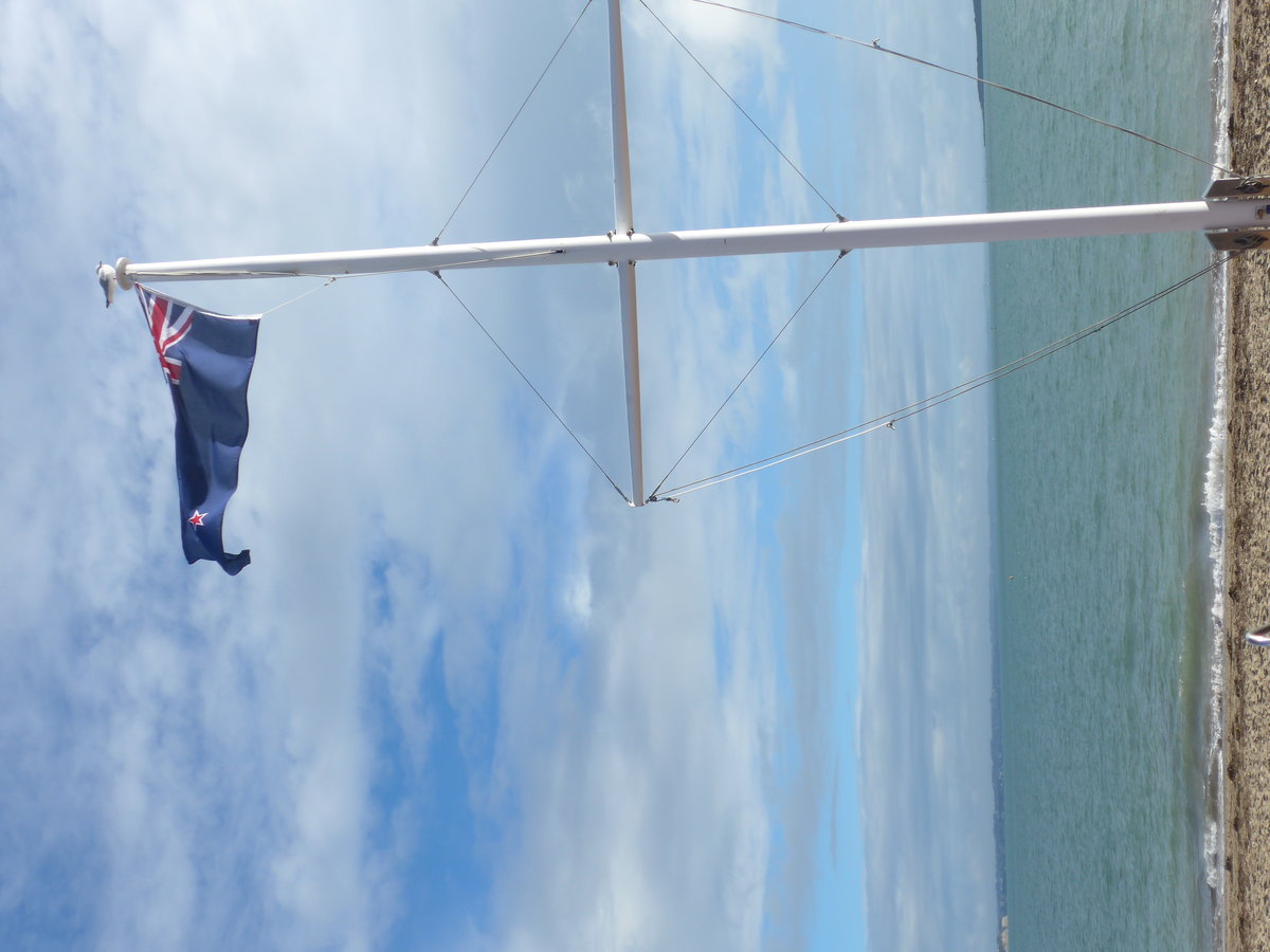 (191'908) - Die Flagge von Neuseeland am 30. April 2018 in Auckland