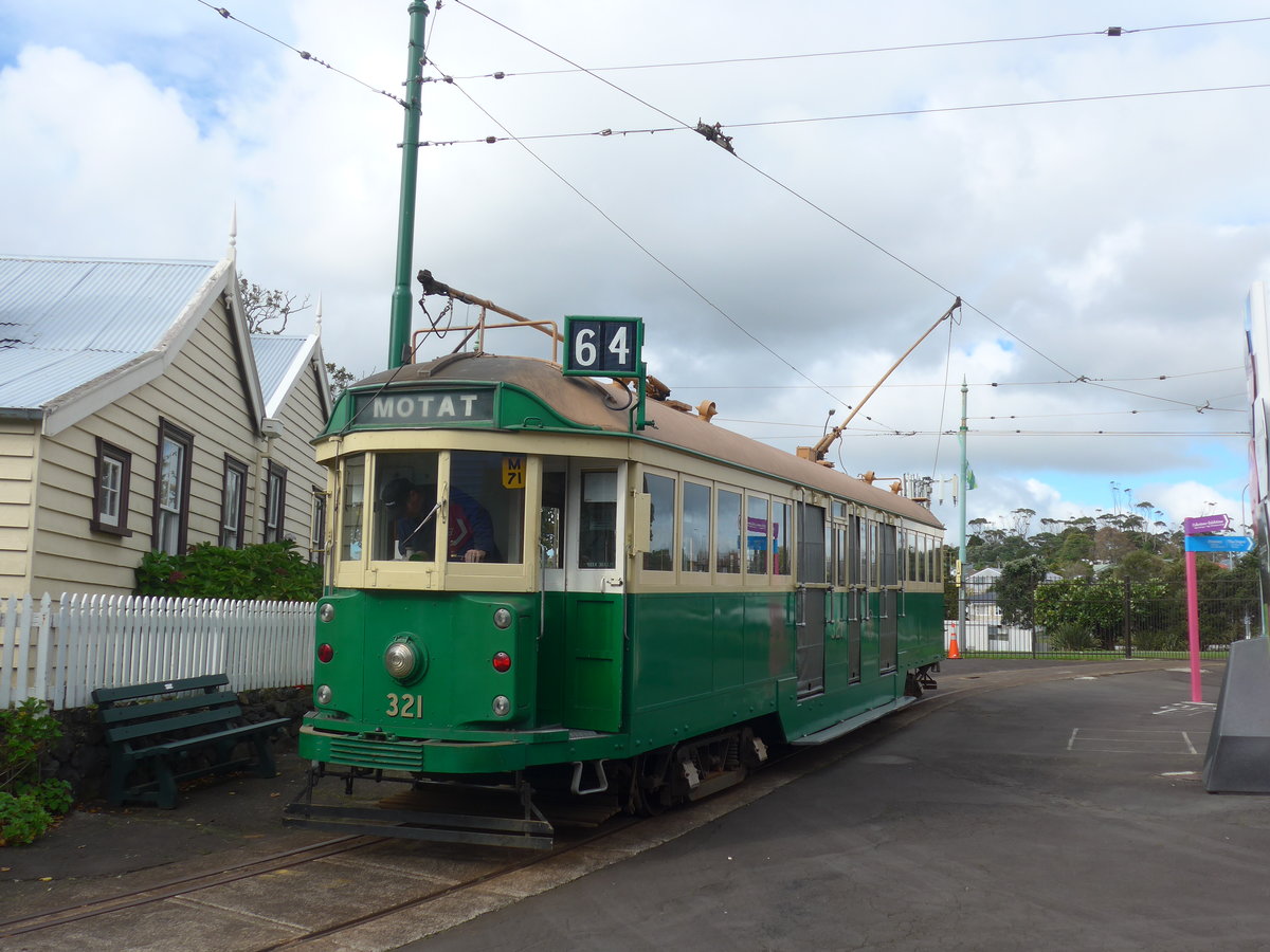 (191'935) - Tram - Nr. 321 - am 30. April 2018 in Auckland, Motat
