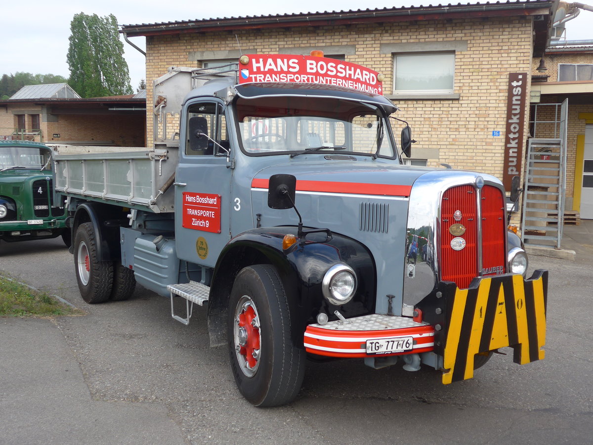 (192'325) - Bosshard, Z�rich - Nr. 3/TG 77'776 - Saurer am 5. Mai 2018 in Attikon, Wegm�ller