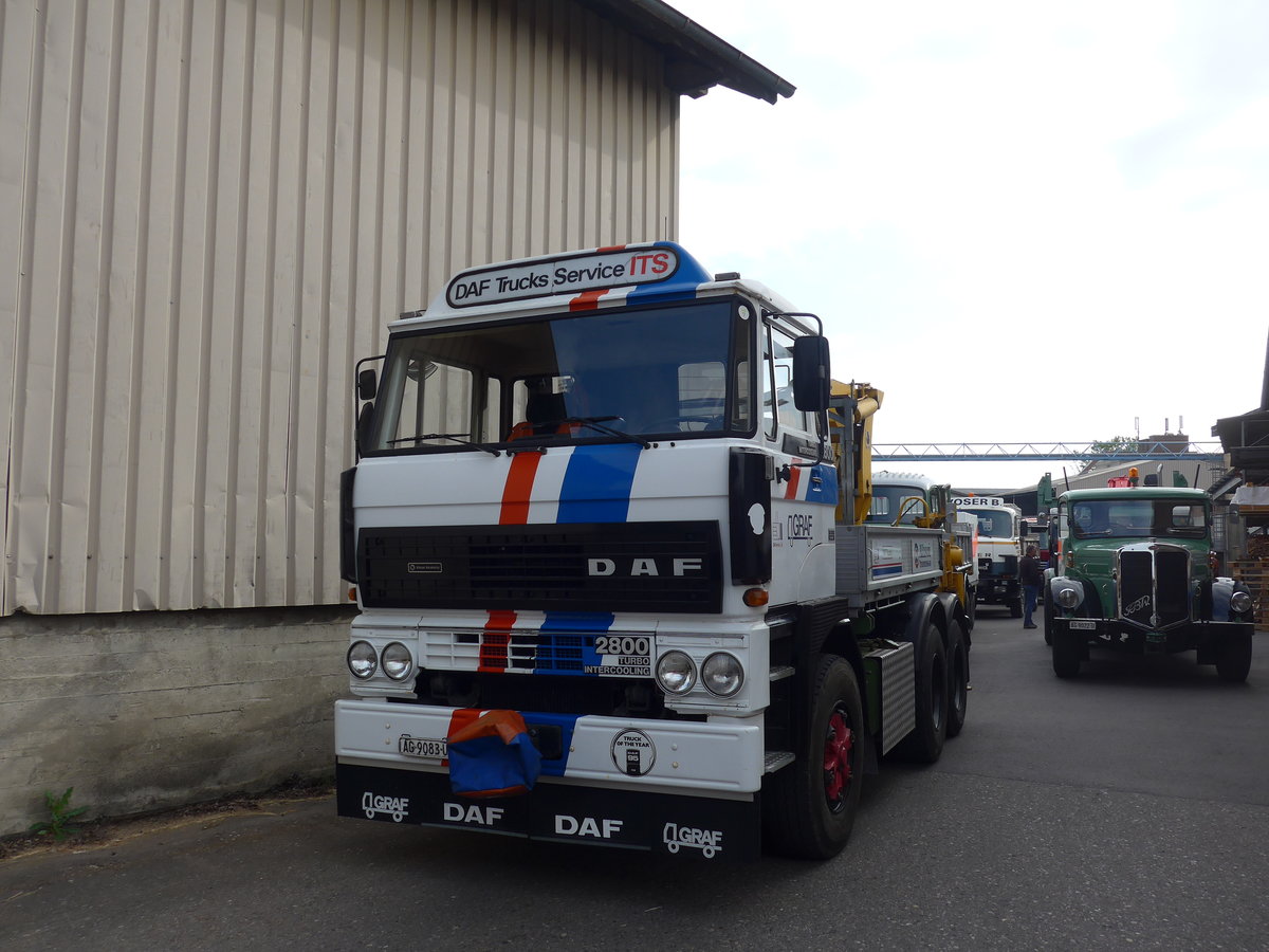 (192'344) - Graf, Hunzenschwil - AG 9083 U - DAF am 5. Mai 2018 in Attikon, Wegm�ller