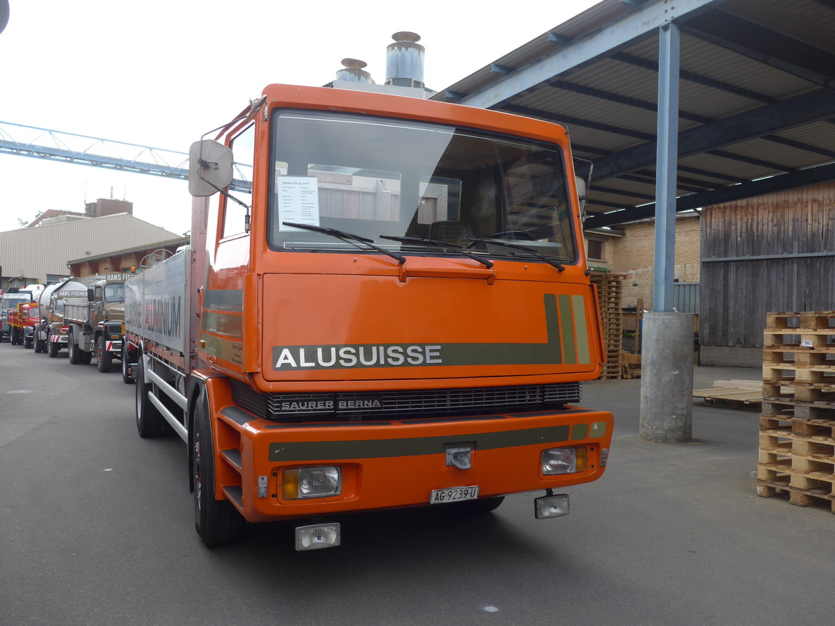 (192'352) - Gehrig, Rudolfstetten - AG 9239 U - Saurer am 5. Mai 2018 in Attikon, Wegm�ller