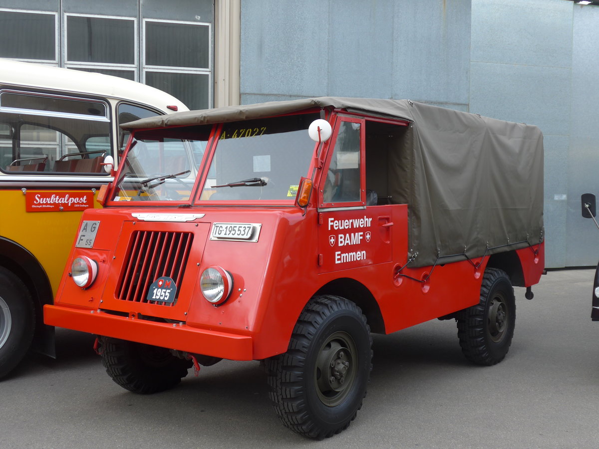 (192'377) - Feuerwehr, Emmen - TG 195'537 - Mowag am 5. Mai 2018 in Attikon, Wegm�ller