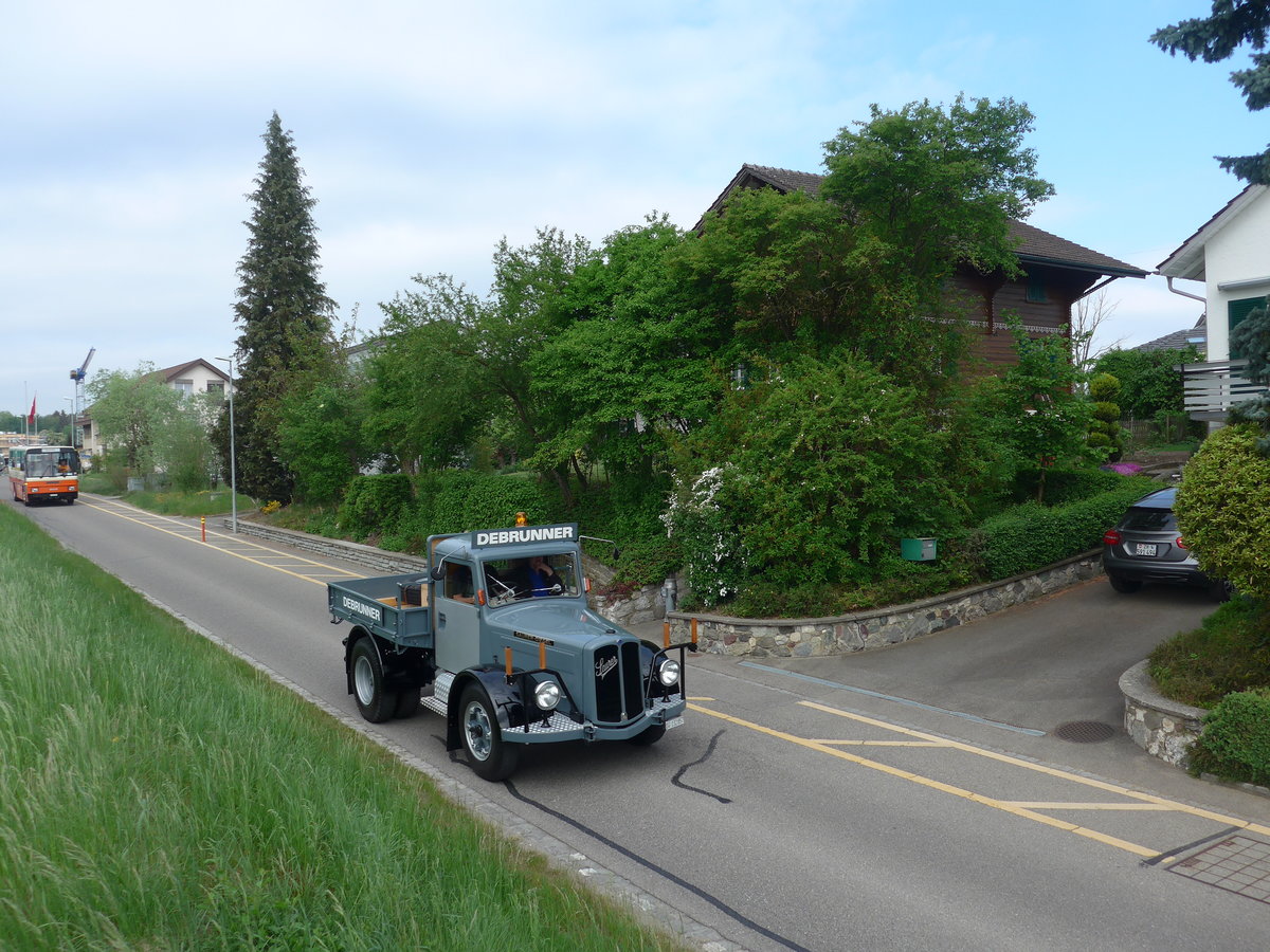 (192'430) - Debrunner - SG 132'857 - Saurer am 5. Mai 2018 in Attikon, Bahnstrasse