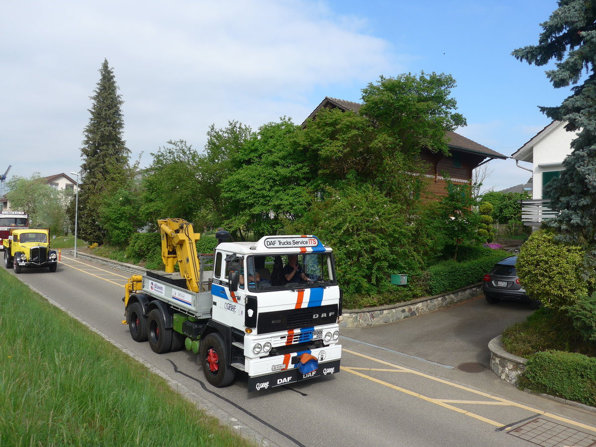 (192'469) - Graf, Hunzenschwil - AG 9083 U - DAF am 5. Mai 2018 in Attikon, Bahnstrasse