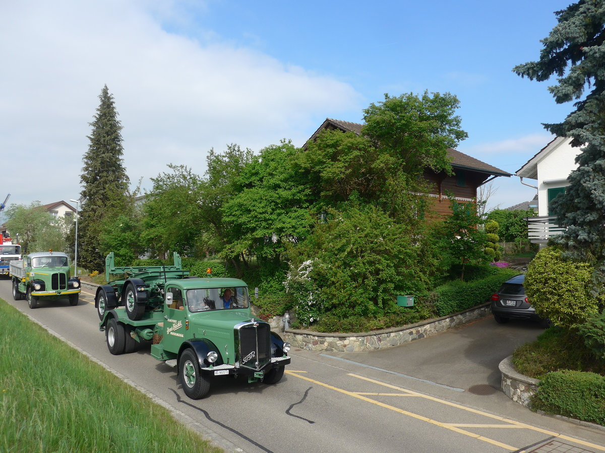 (192'477) - B�chli, W�renlingen - AG 9022 U - FBW am 5. Mai 2018 in Attikon, Bahnstrasse