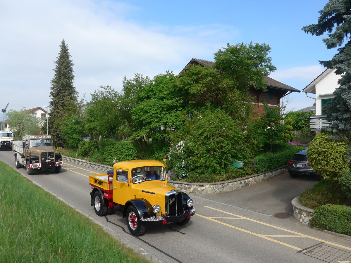 (192'482) - Brehm, Lupfig - AG 19'991 - Saurer am 5. Mai 2018 in Attikon, Bahnstrasse