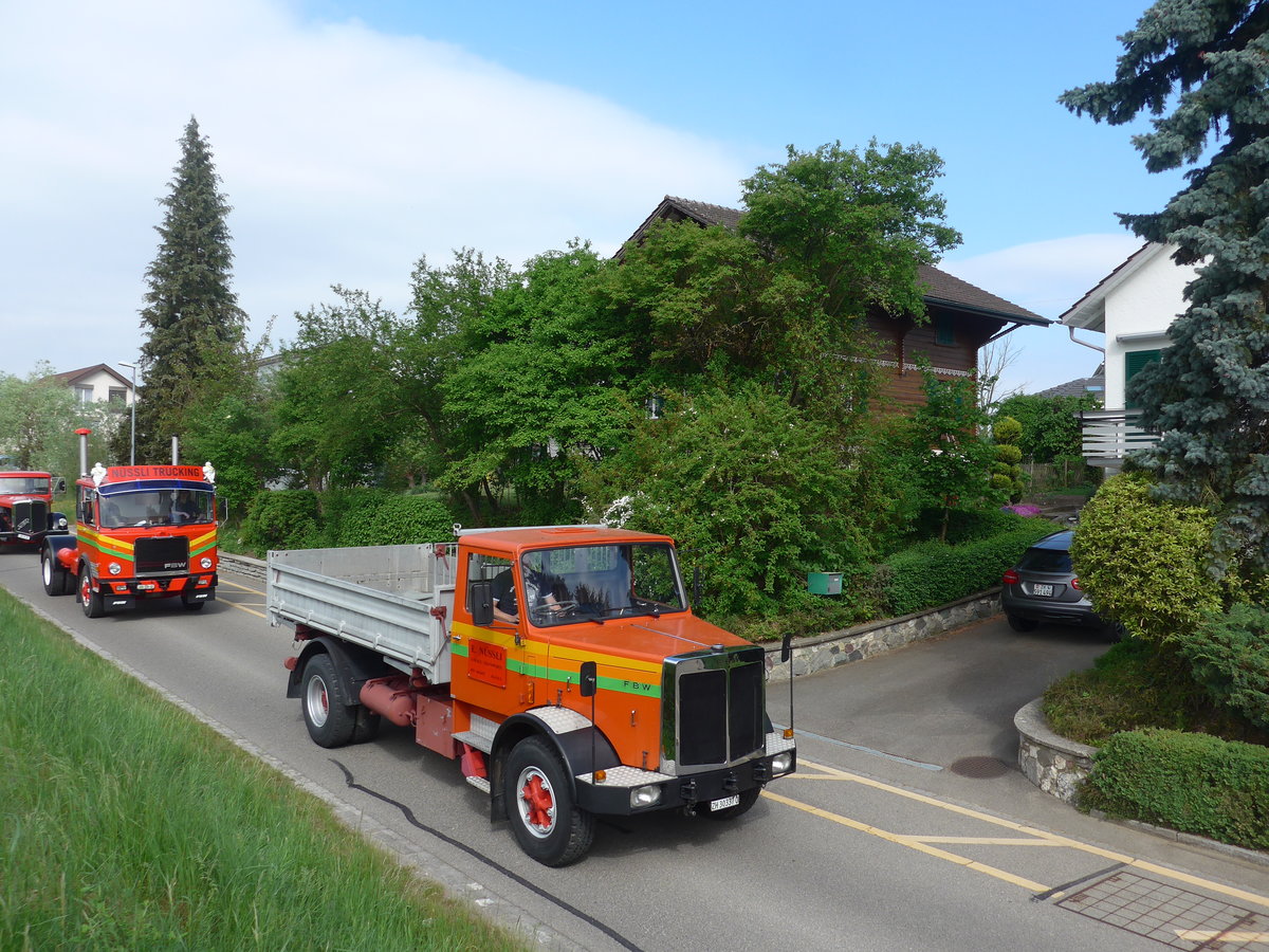 (192'493) - N�ssli, Agasul - ZH 30'337 U - FBW am 5. Mai 2018 in Attikon, Bahnstrasse